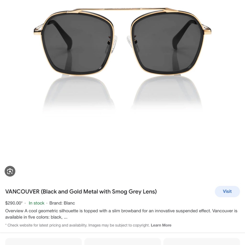 Blanc & Eclare Vancouver sunglasses